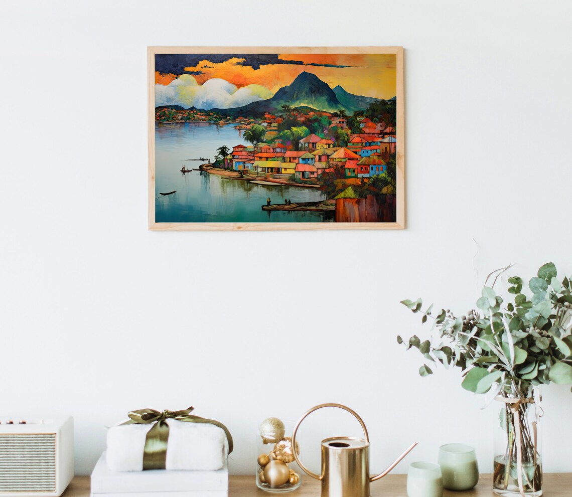 Guatapé Colombia Travel Poster, Colombian Art Print - Image 5