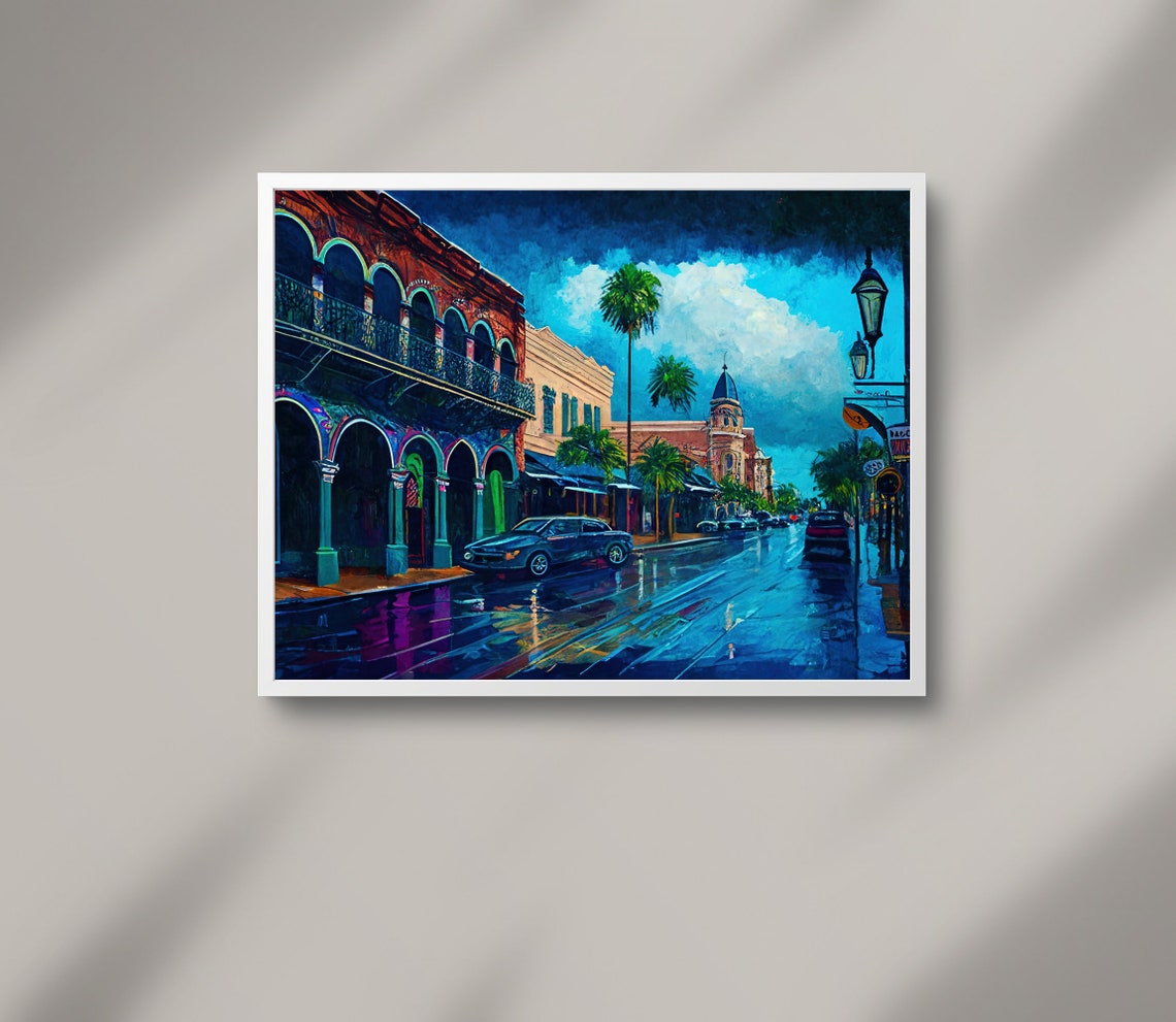 Ybor City Tampa Florida Oil Painting Ybor City Art Print Tampa Florida Decor Tampa Florida Art Ybor City Florida Wall Art - Image 2