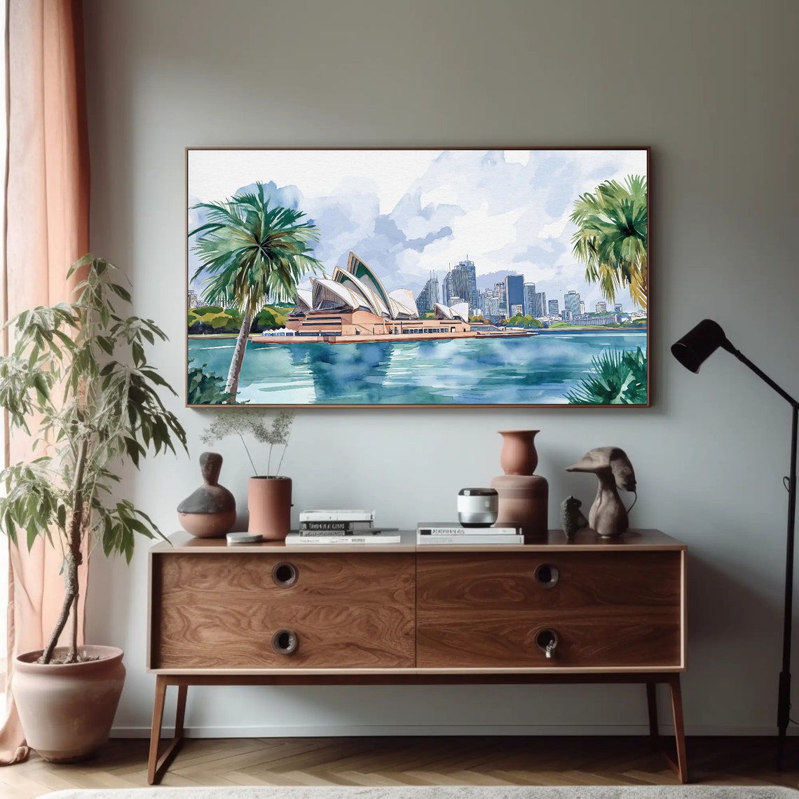 Sydney Opera House Harbor Watercolor Australian Landmark Poster - Image 5