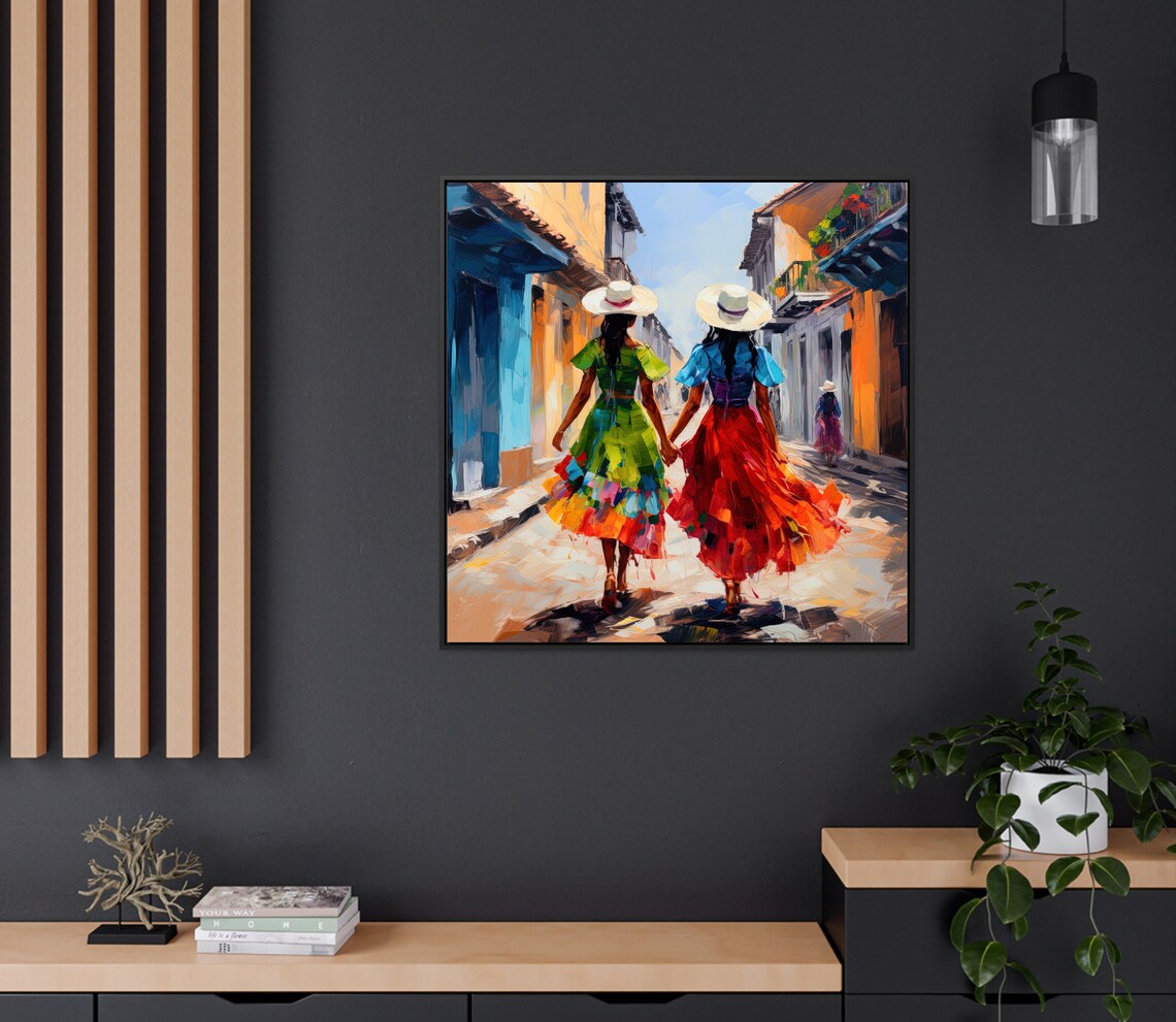Colombian Woman Travel Poster, Portrait Art Print - Image 2