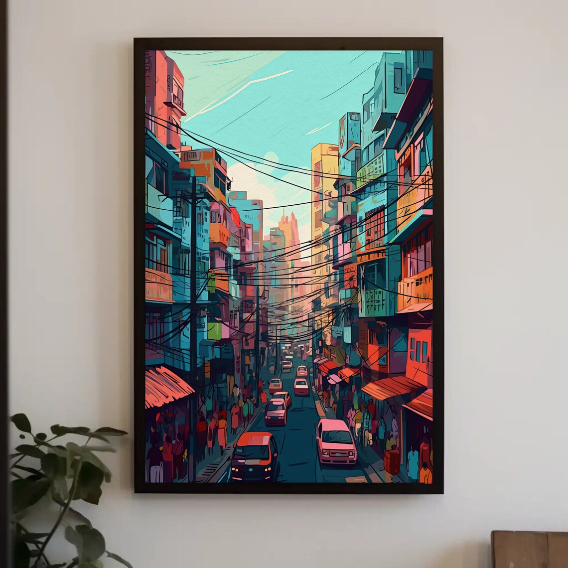 Streets Of Kolkata Travel Poster, India Wall Art - Image 5