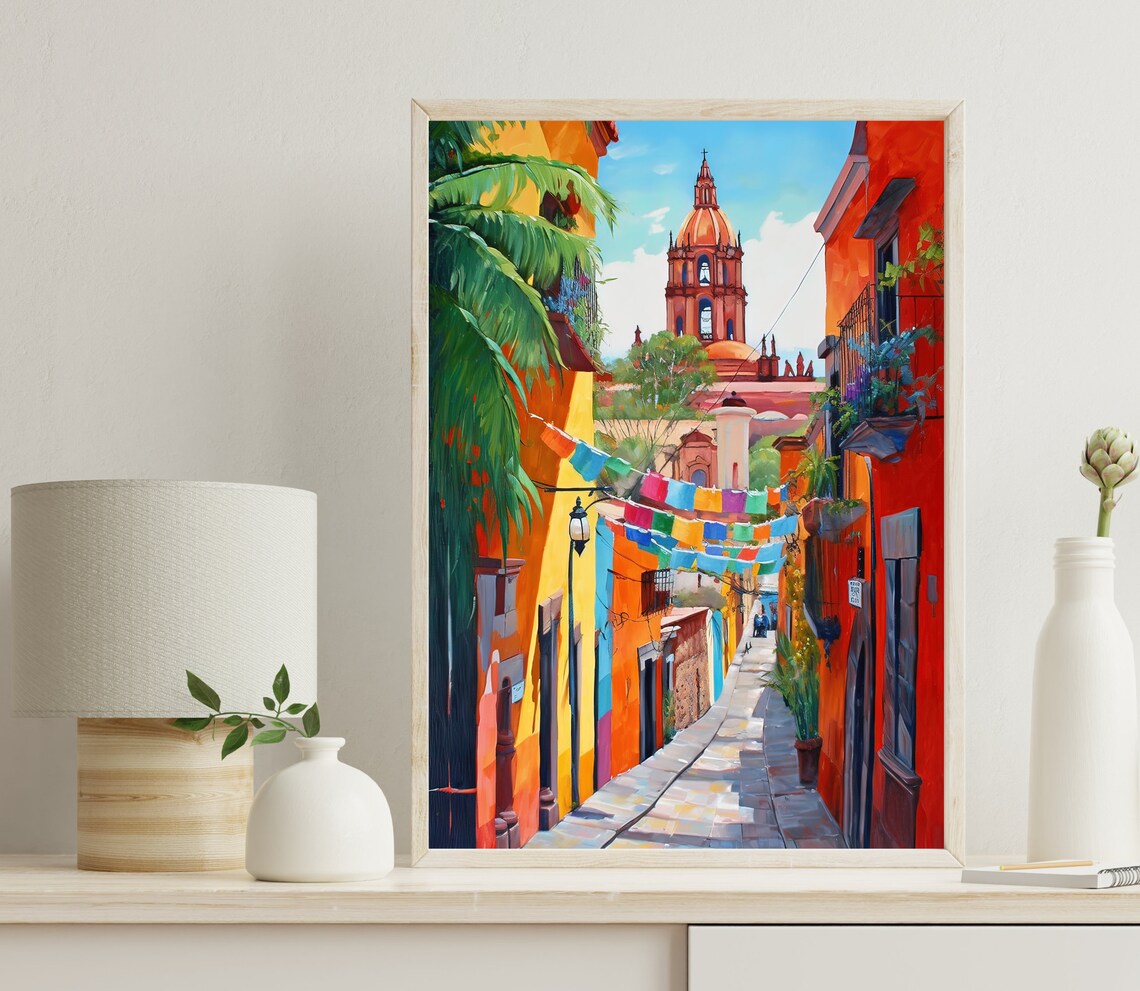 Mexican Art Mexicano Poster, Mexico City Decor