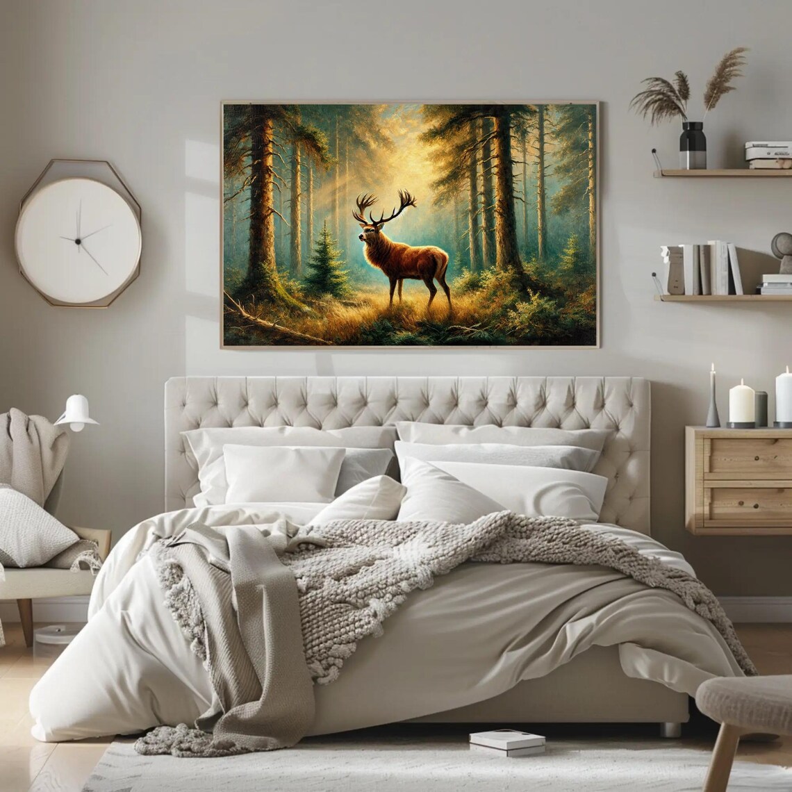 Buddha Portrait Painting, Buddhist Wall Art - Image 2