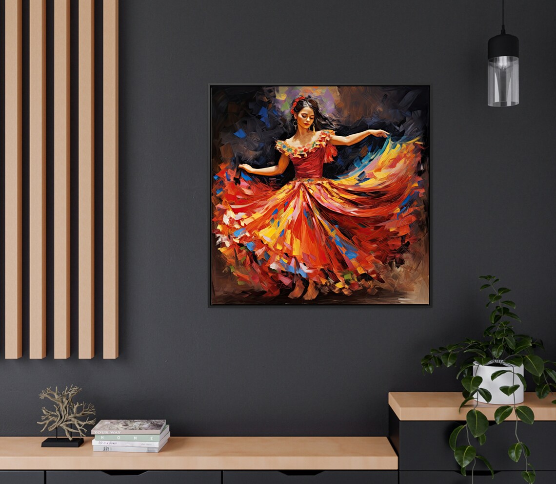 Mexican Jarabe Tapatio Folklorico Folk Dance Art Print - Image 2