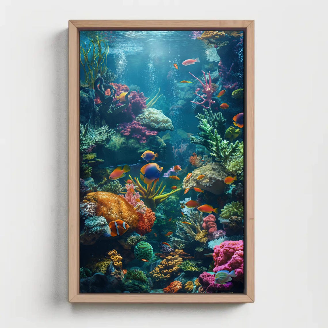 Vibrant Coral Reef Paradise Clownfish Underwater Tropical Ocean Poster - Image 2
