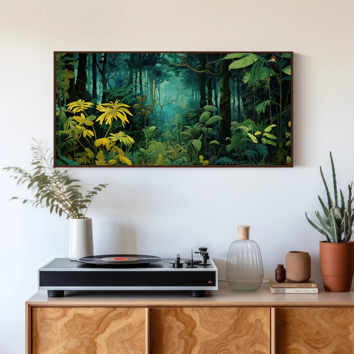 Lush Tropical Jungle Forest Dense Green Foliage Nature Wall Poster - Image 4