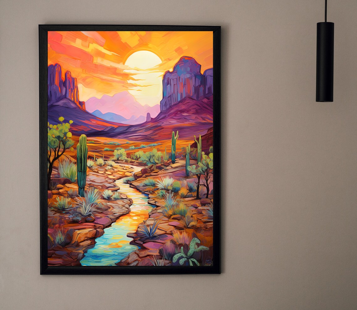 Arizona Wall Art Arizona And Poster Print Arizona Photo Arizona Poster Print Oil Painting Wall Decor - Image 4
