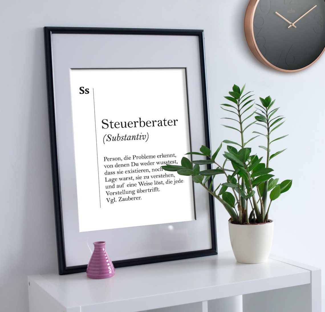 German Steuerberater Tax Advisor Funny Humor Definition Poster - Image 3