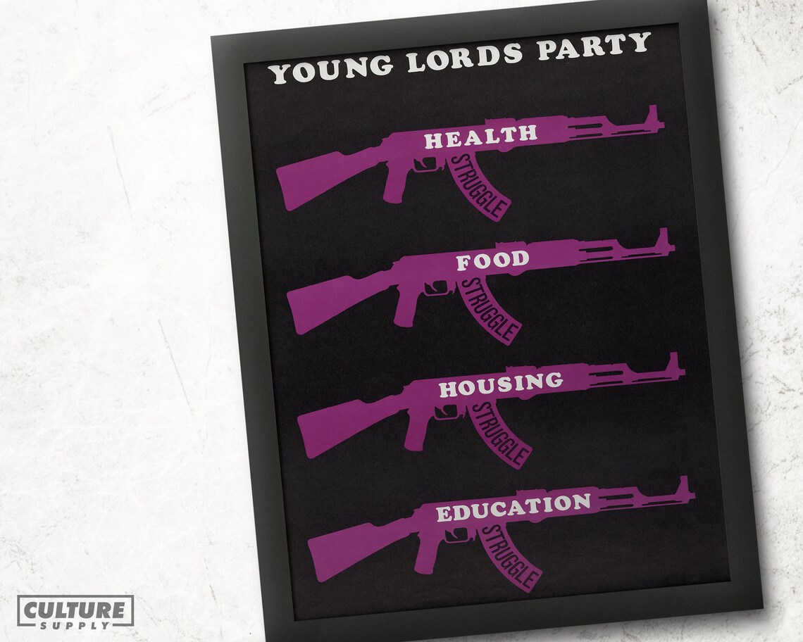 Young Lords Party Health Food Housing Education Struggle Poster - Image 4