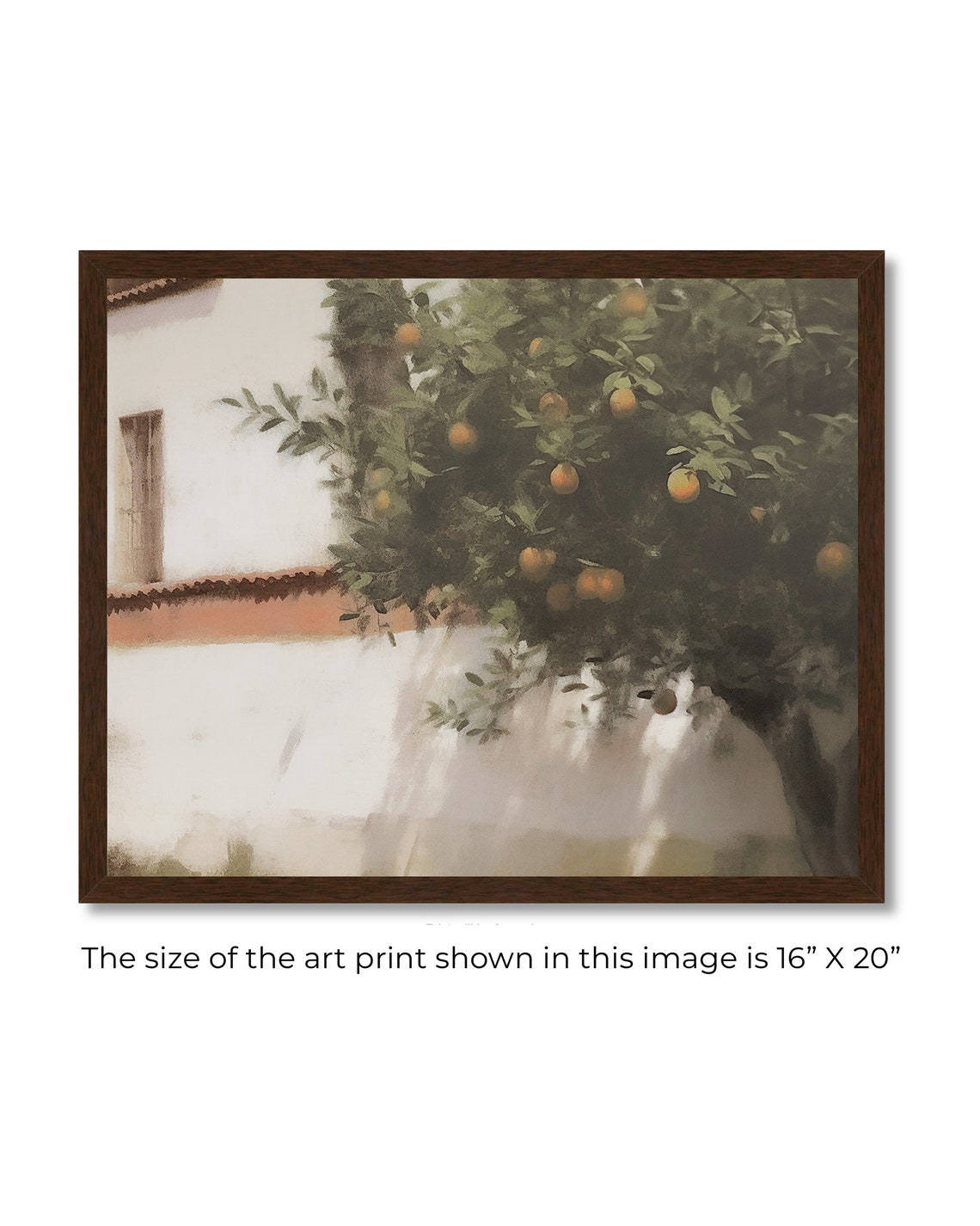 Framed Citrus Tree Mediterranean Neutral Wall Farm Art Poster - Image 4