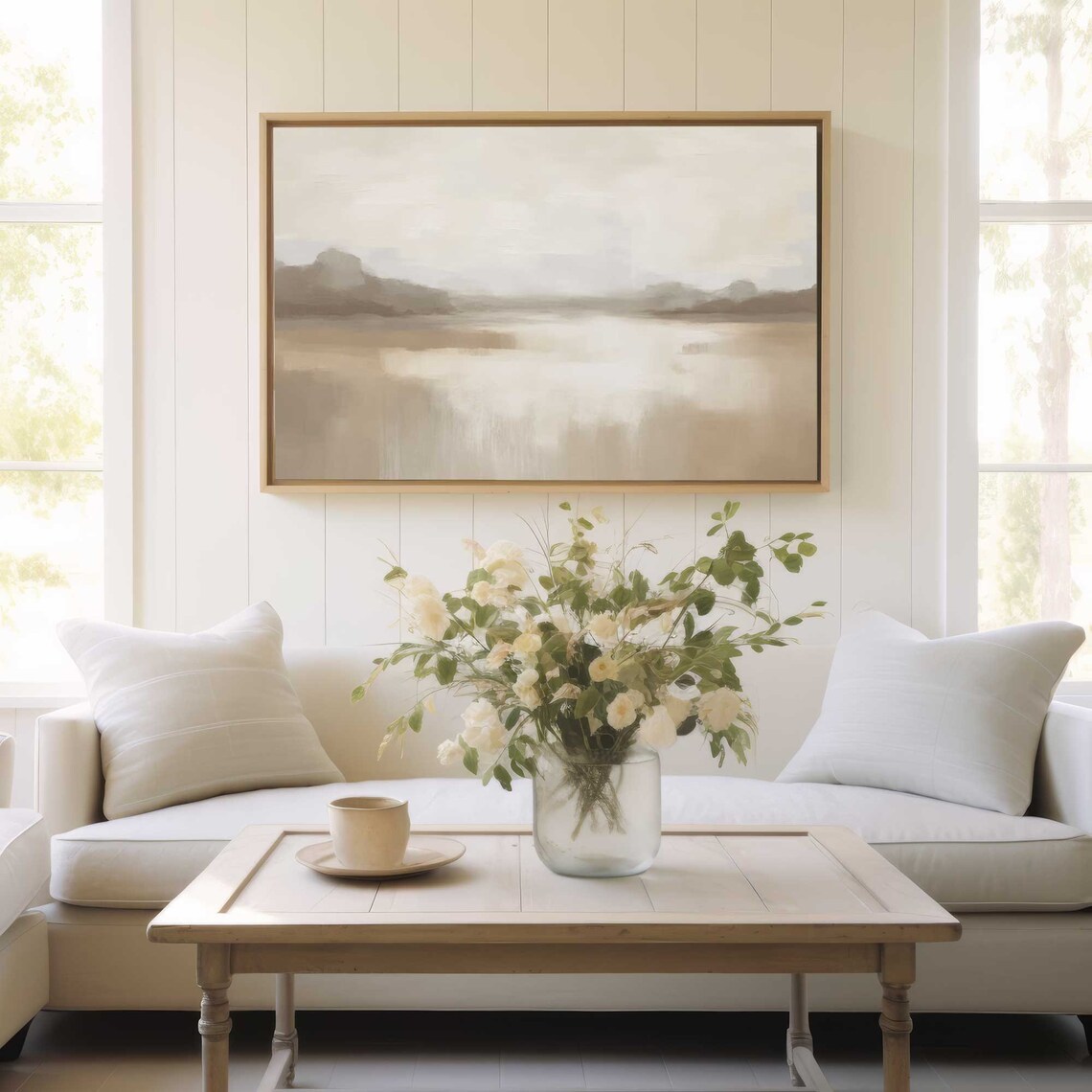 Abstract Landscape, Neutral Minimalist Art Print - Image 6