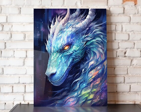 Dragon Metal Poster Dragon Wall Art Dragon Print 8x10 12x16 16x20