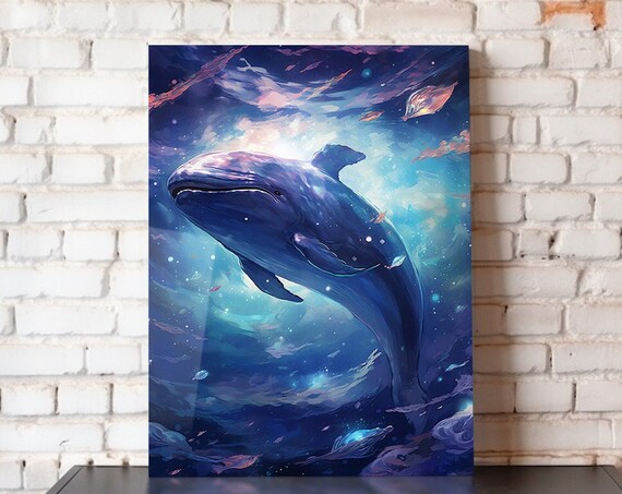Whale Poster, Sea Life Art Print