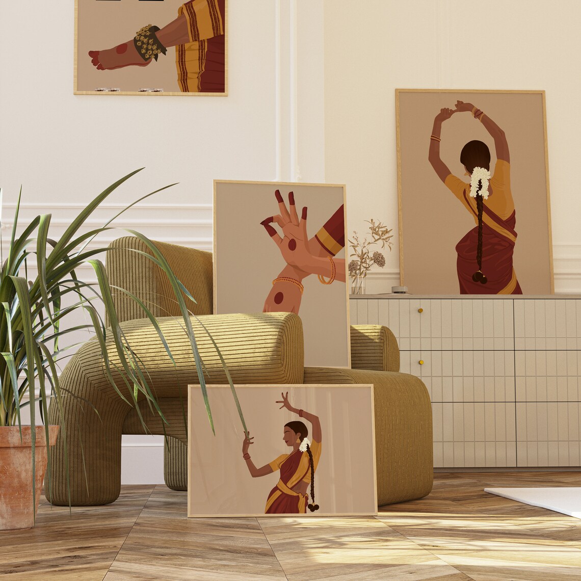 Bharatanatyam Art Mudra, South Asian Gifts - Image 3