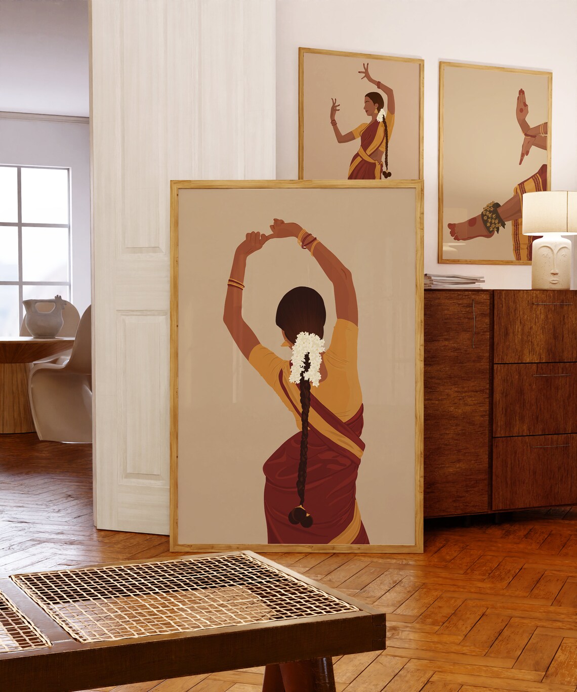 Indian Classical Dancer Bharatanatyam Mudra Poster - Image 5