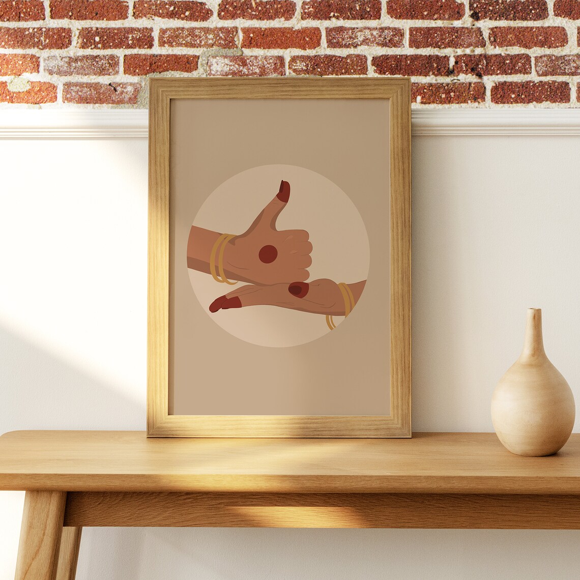 Dance Mudra Indian Dancer Art Print, South Asian - Image 4