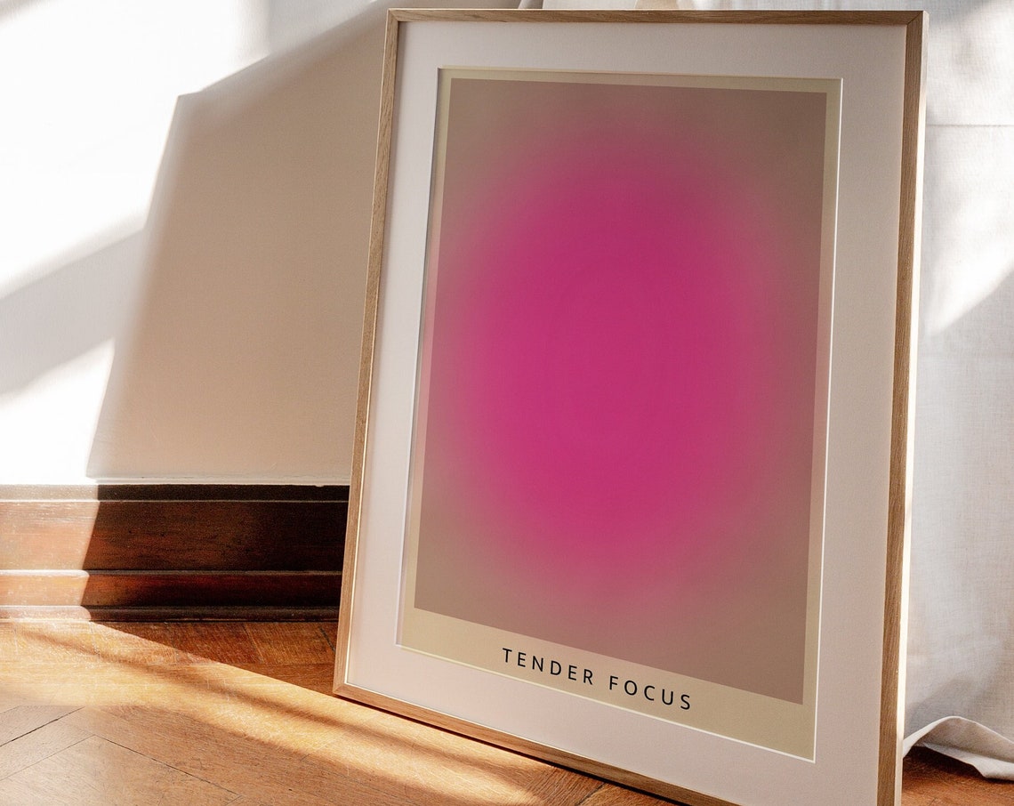Pink Aura Poster Vivid Colorful Wall Art For Your Bedroom Or Living Room Manifestation Spiritual Art Divine Feminine - Image 2