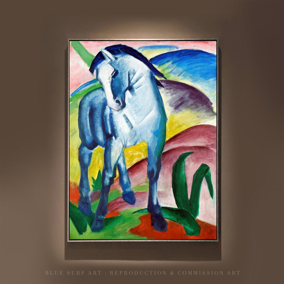 Franz Marc Blue Horse I 1911 Expressionist Animal Modern Poster