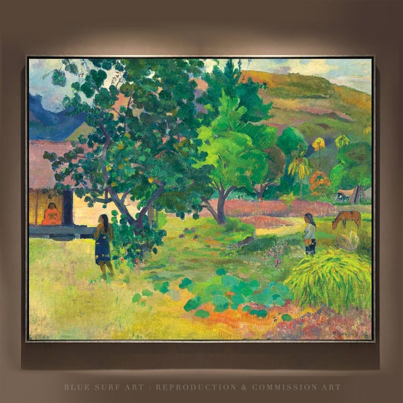 The House Paul Gauguin Reproduction Art Gauguin Living Room Wall Art Gift Hand Painted Oil Gauguin Famous Painting