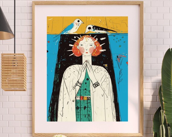 Pleased To Be Here No6 Unique Canvas Art Print