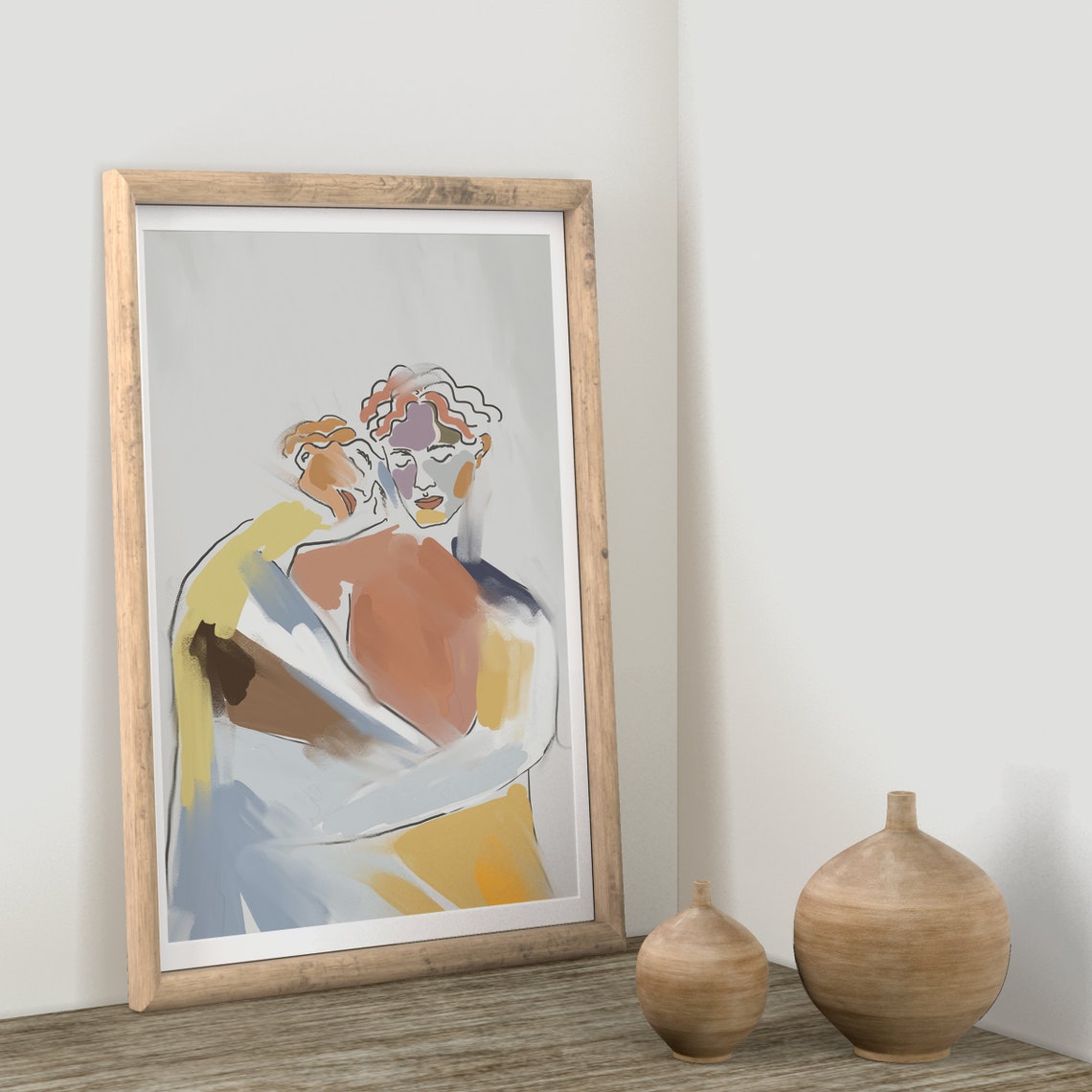 Vintage Portrait Painting Vintage Oil Painting Classic Art Print Oil Painting Art European Wall Art - Image 4