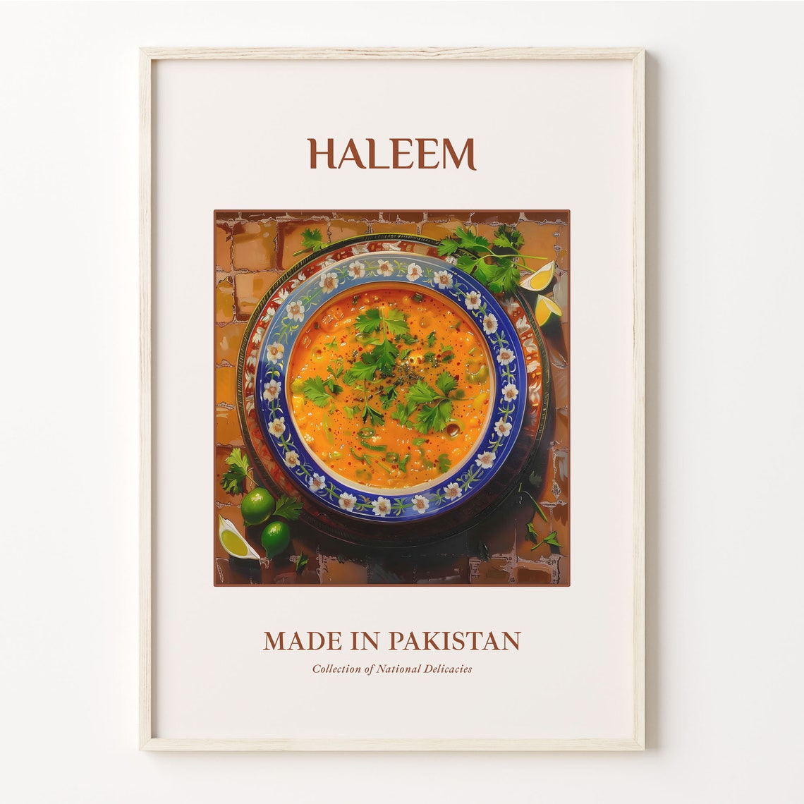Haleem Pakistani Stew National Delicacy Kitchen Decor Poster