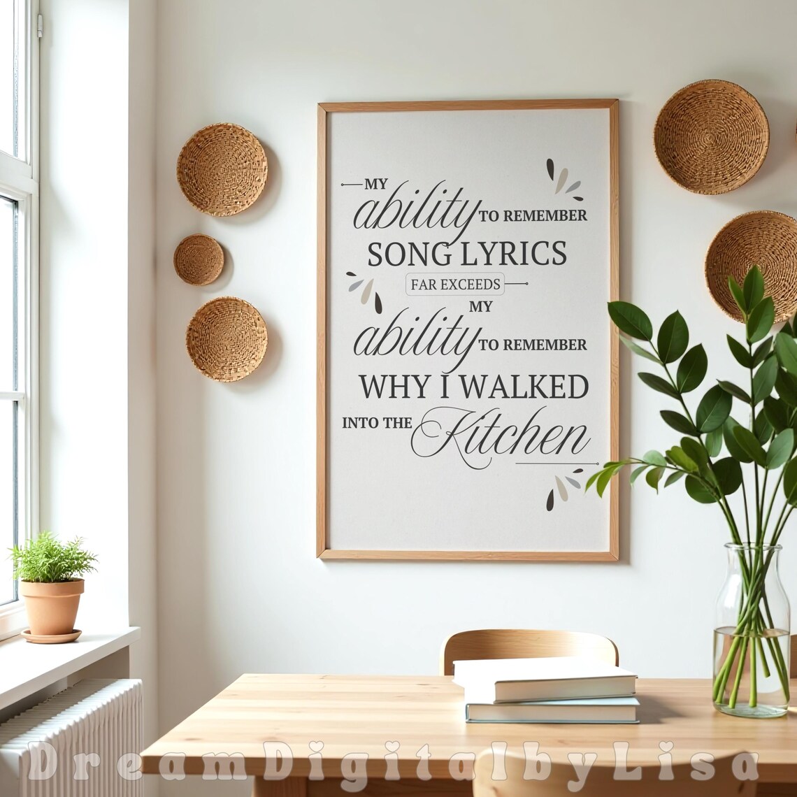 Funny Kitchen Quotes, Minimalist Typography Art Print - Image 2