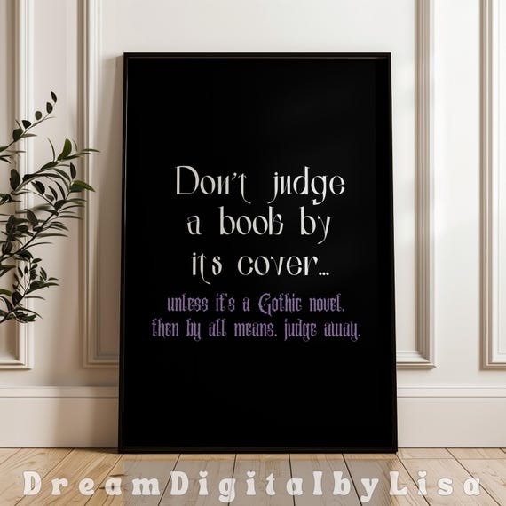 Gothic Quote, Gothic Gallery Wall Decor