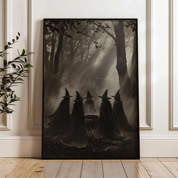 Witches Coven, Dark Fantasy Halloween Poster