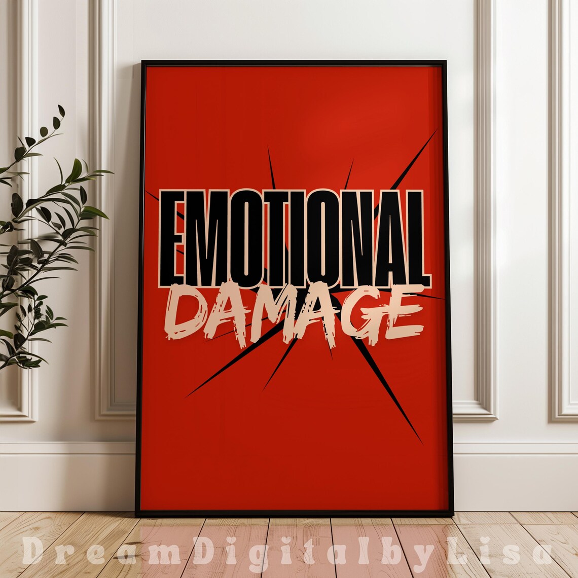 Emotional Damage Social Media Quote, Funny Office Sign