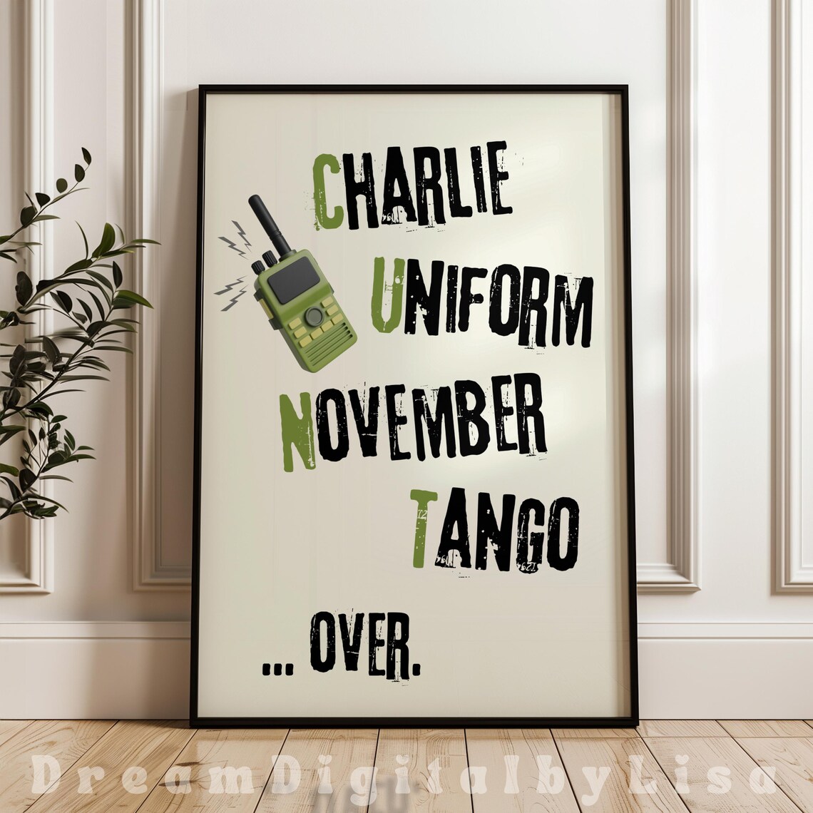 Funny Military Alphabet Swear Word, Edgy Poster