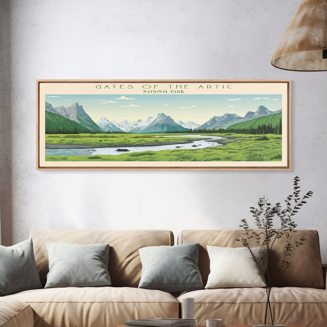 Gates Of The Arctic National Park Valley River Scenic Travel Poster - Image 4