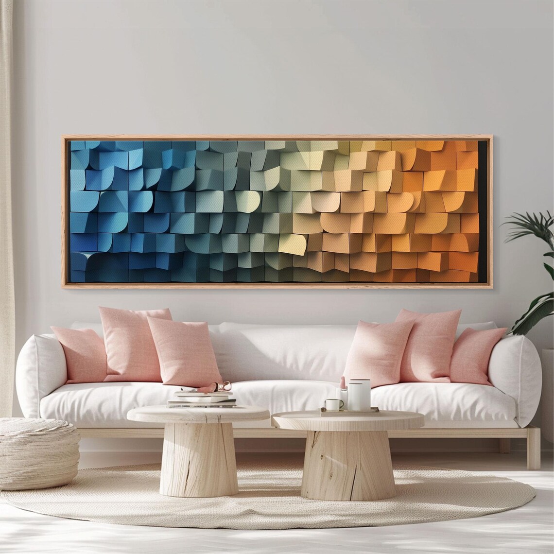Cubism Dreams Of The Coast, Geometric Art Print