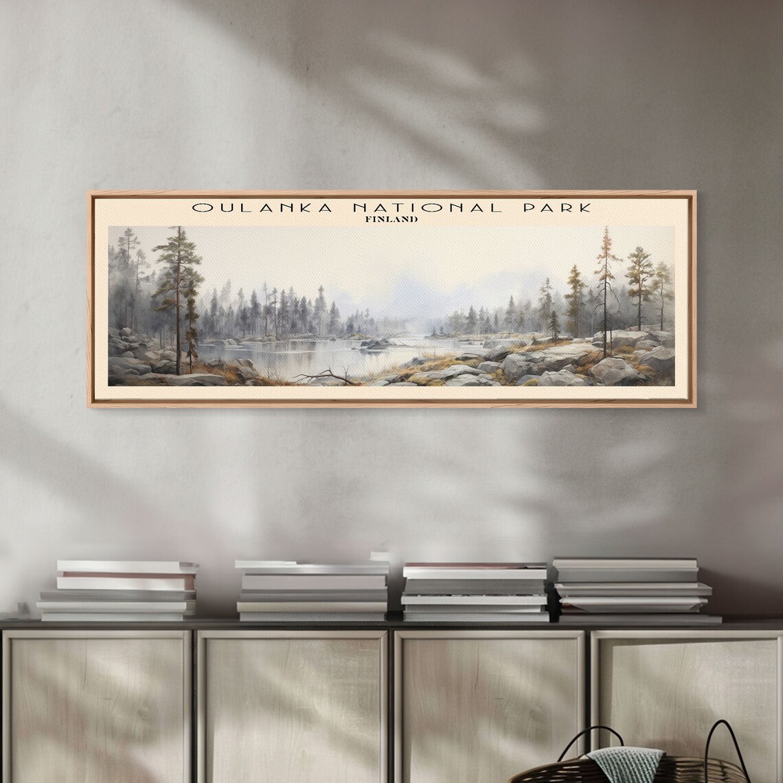 Oulanka National Park Finland Misty River Pine Forest Vintage Travel Poster - Image 4