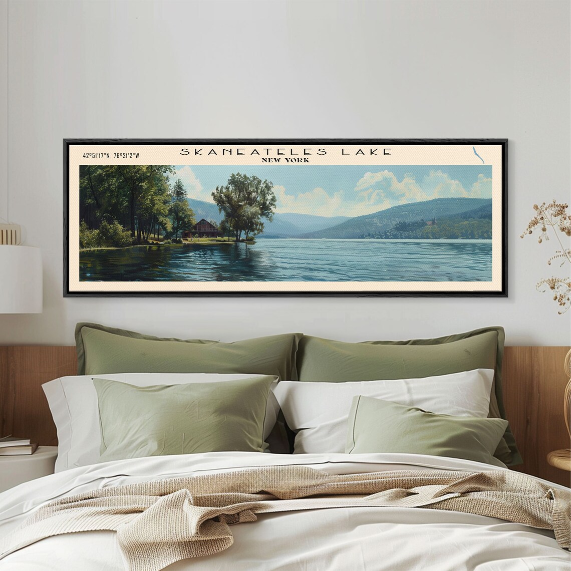 Skaneateles Lake New York Travel Poster, Scenic View - Image 4
