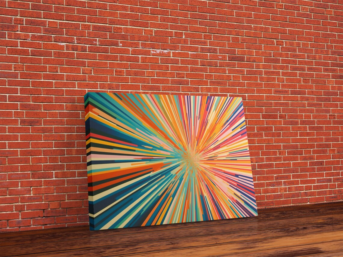 Light Speed Tunnel Mid-Century Modern Art Print - Image 5