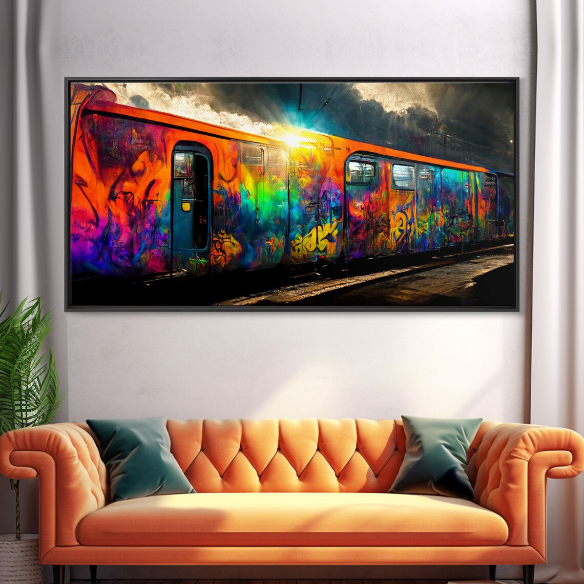 Train Car Graffiti Art Print, Urban Rail Decor - Image 5