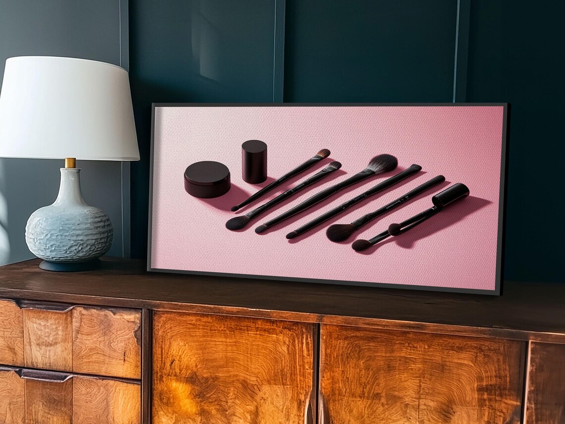 Makeup Brushes Art Print, Preppy Dorm Room Decor - Image 3
