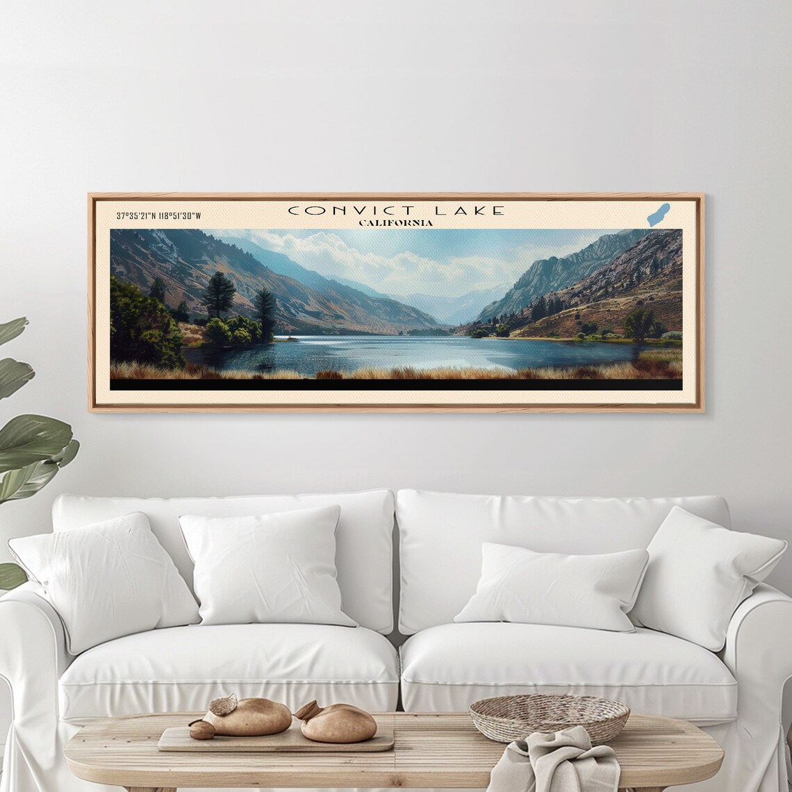 Convict Lake California Rugged Canyon Cliffs Blue Lake Travel Poster - Image 4