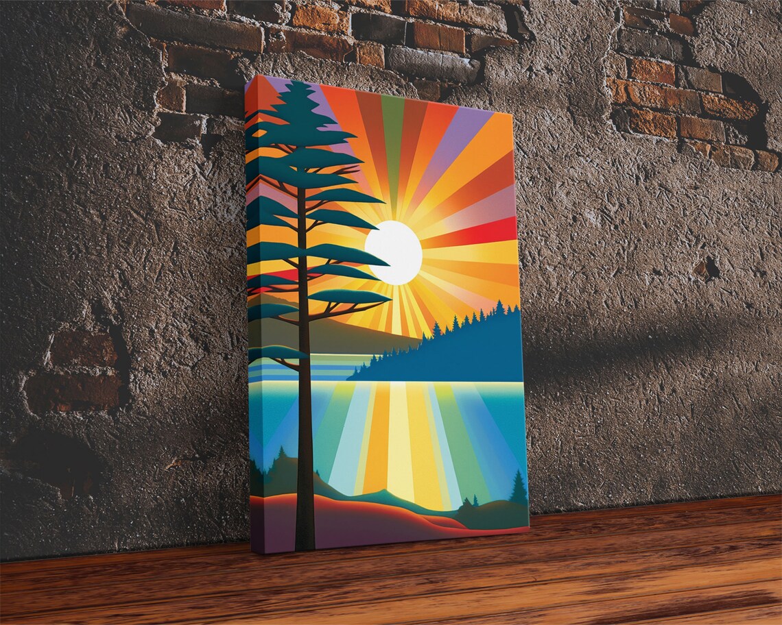 Pacific Northwest Pop Art, Scandinavian Minimalist Art Print - Image 3