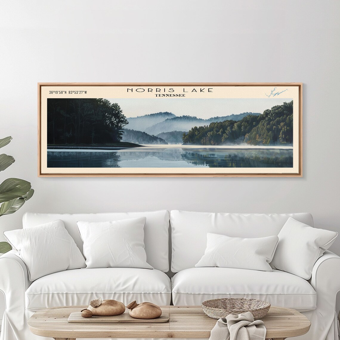 Norris Lake Tennessee Travel Poster, Lake House Decor