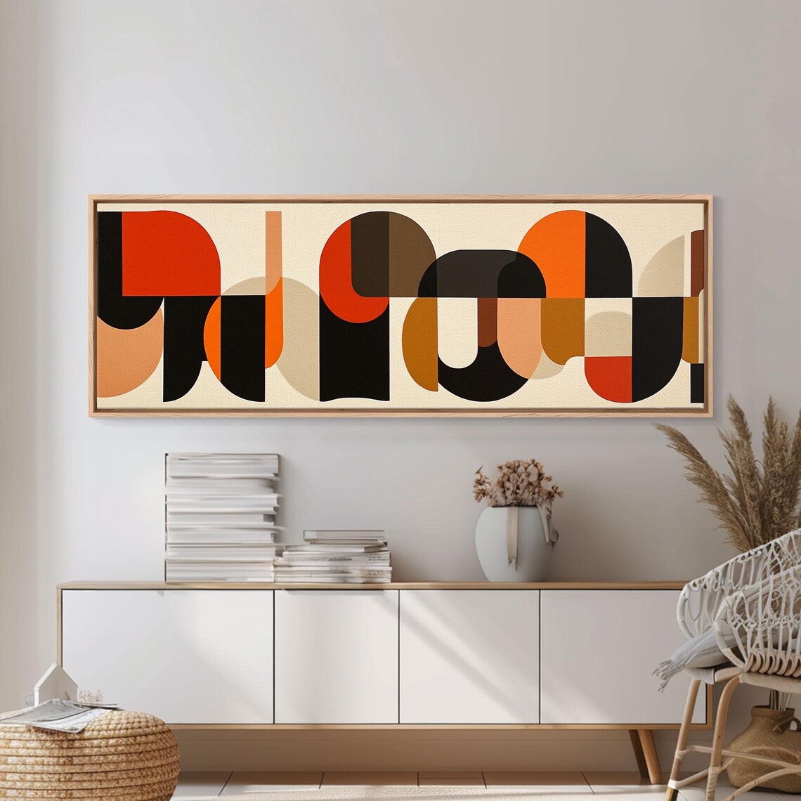 Mid-Century Modern Geometric Patterns, Wall Art - Image 6