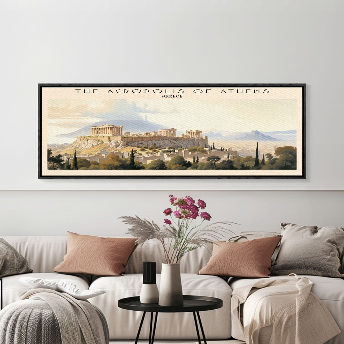 The Acropolis Of Athens Retro Travel Poster, Greece - Image 3