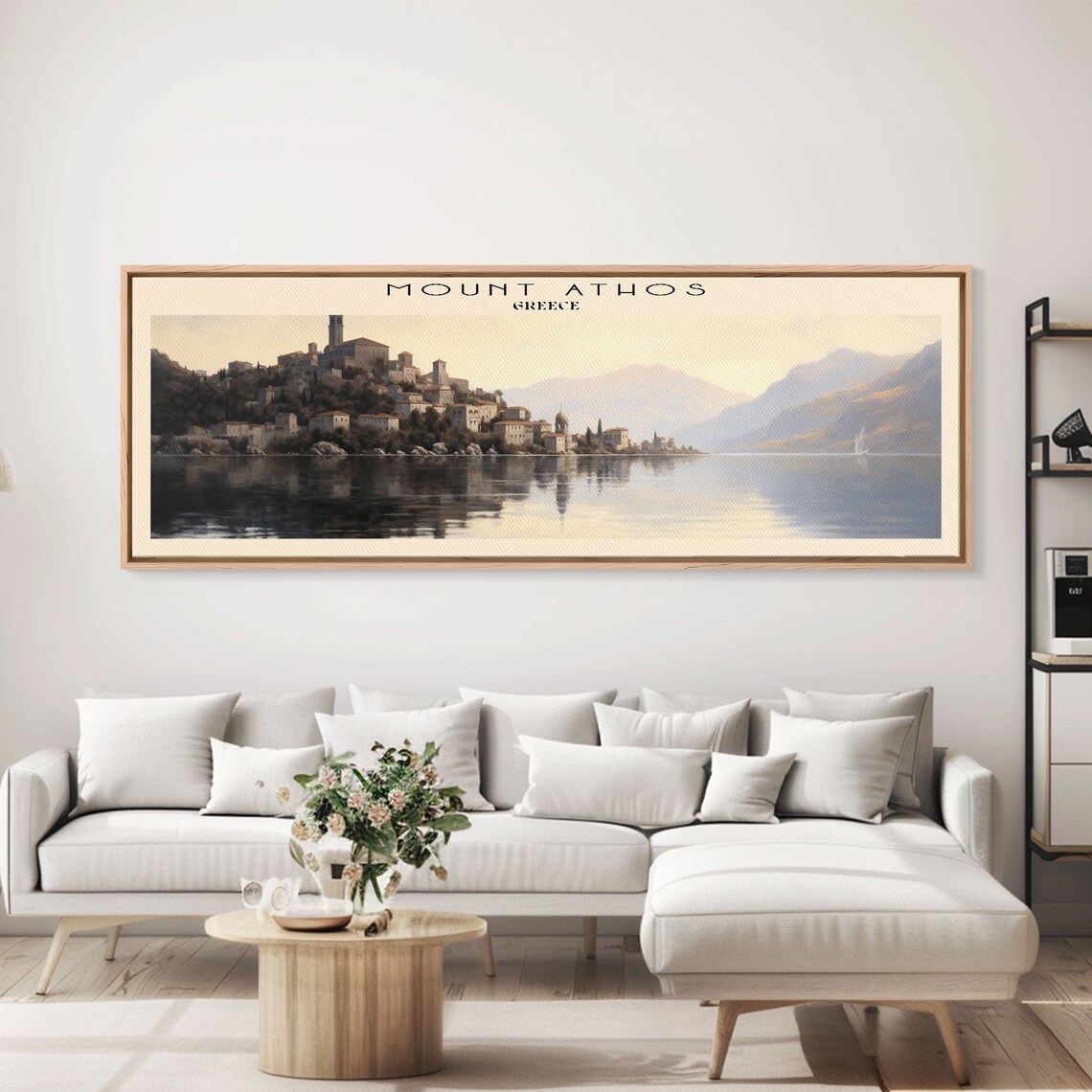 Mount Athos Panoramic Travel Poster, Greece Wall Art - Image 5