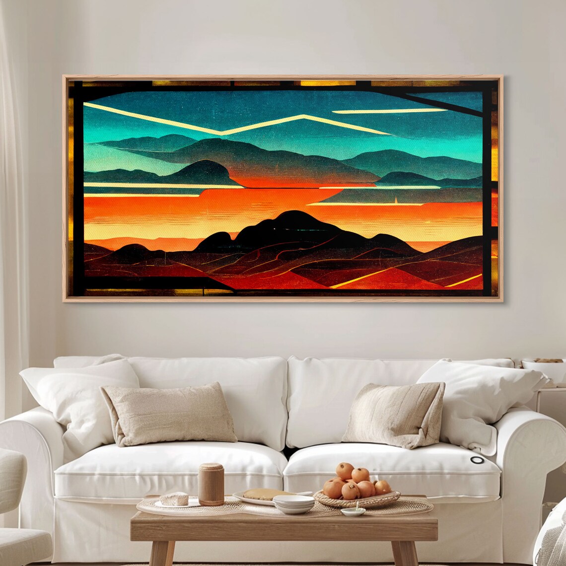 Pueblo Style Art Deco Sunset, Desert Wall Art Print - Image 4