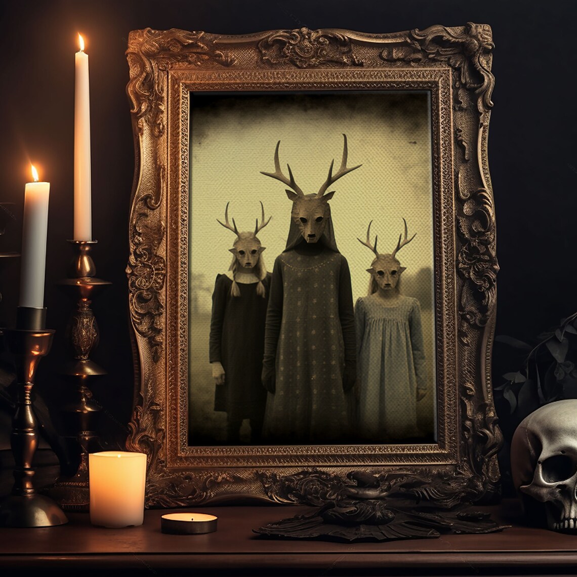 The Cult Of The Deer, Dark Academia Halloween Poster - Image 5