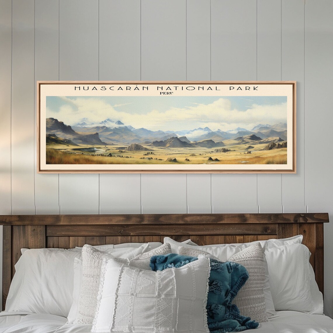 Huascaran National Park Peru Andes Peaks Golden Plains Panoramic Poster - Image 4