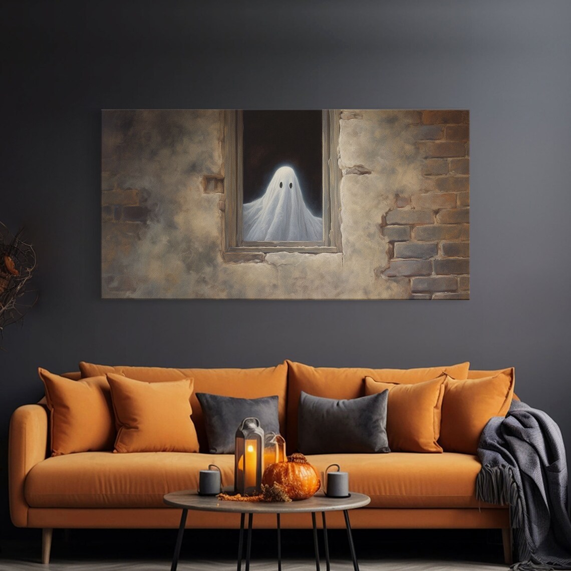 The Ghost In The Window, Funny Halloween Poster