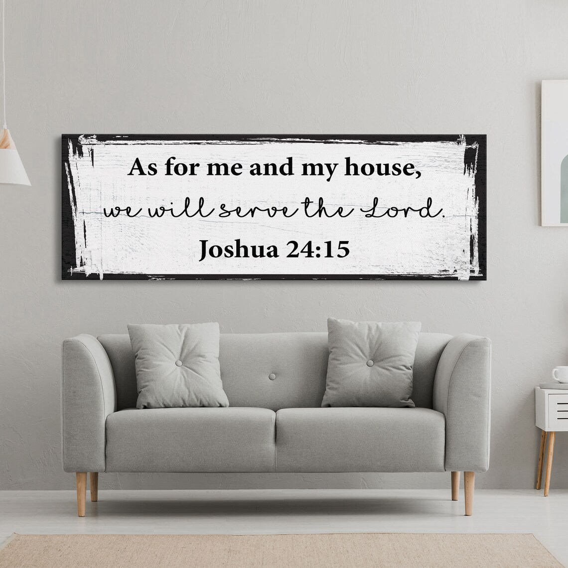 As For Me And My House, Joshua 24:15 Art Print - Image 5