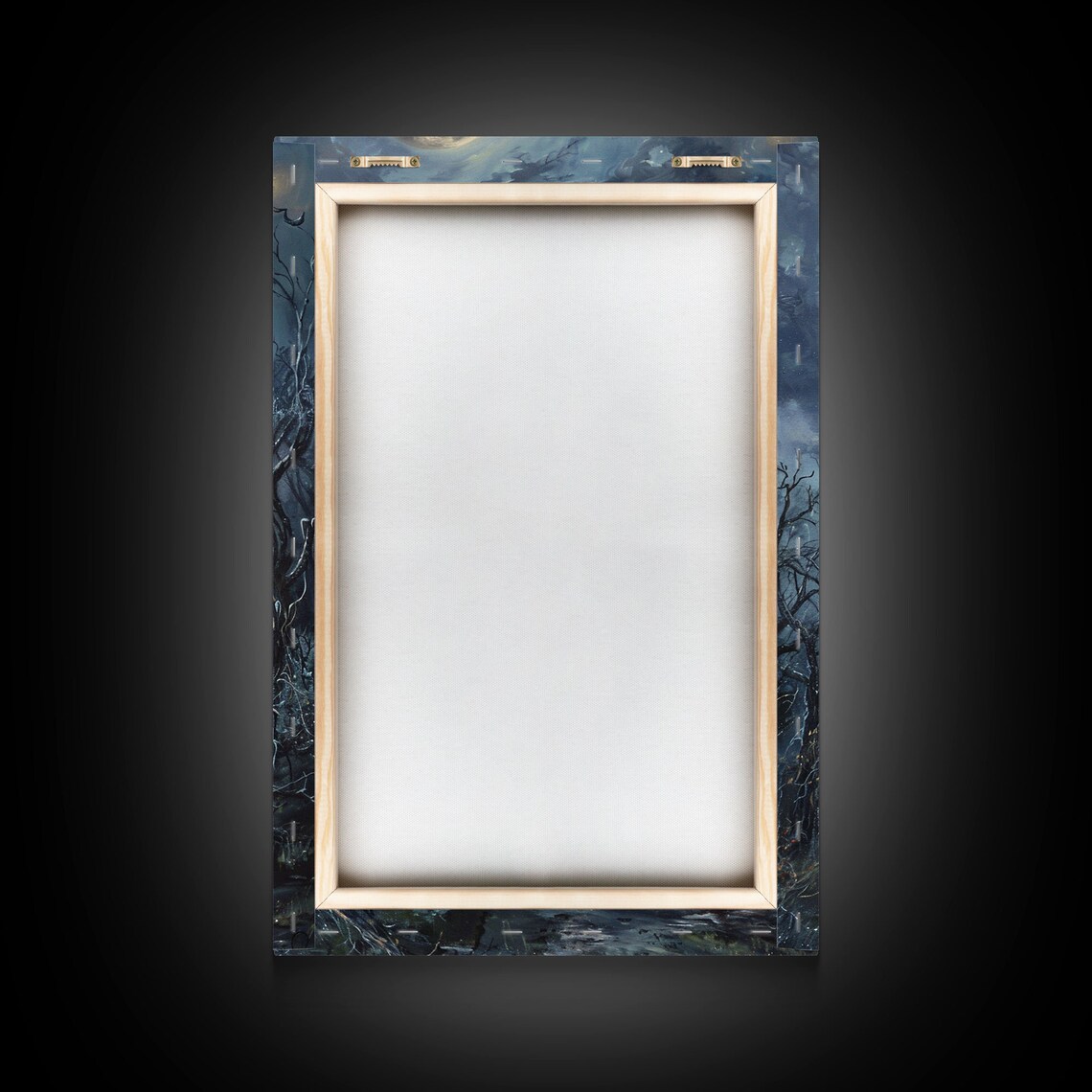 Haunted Victorian Mansion Halloween Art Print, Gothic Decor - Image 2